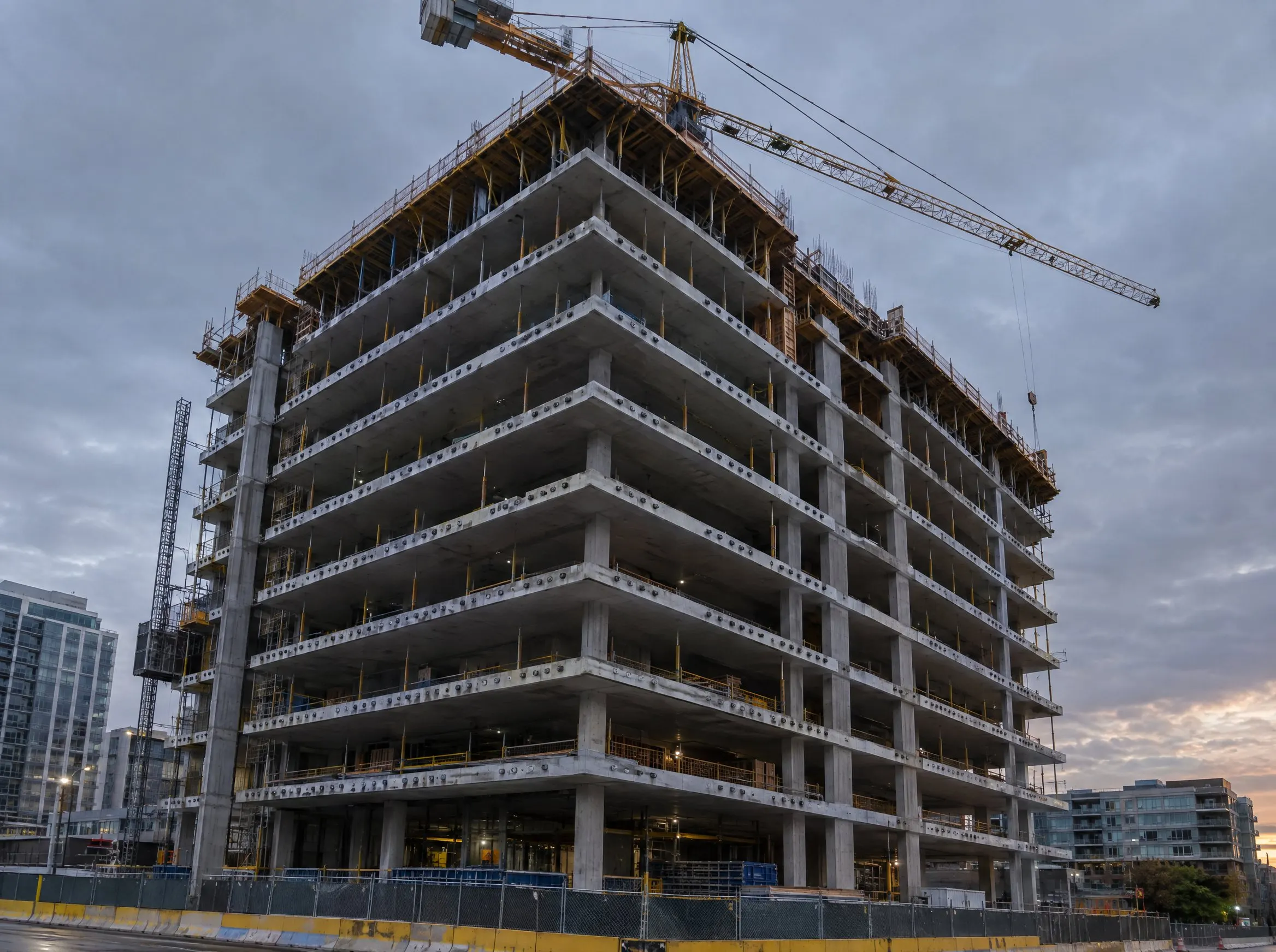 Post-tensioned concrete buildings